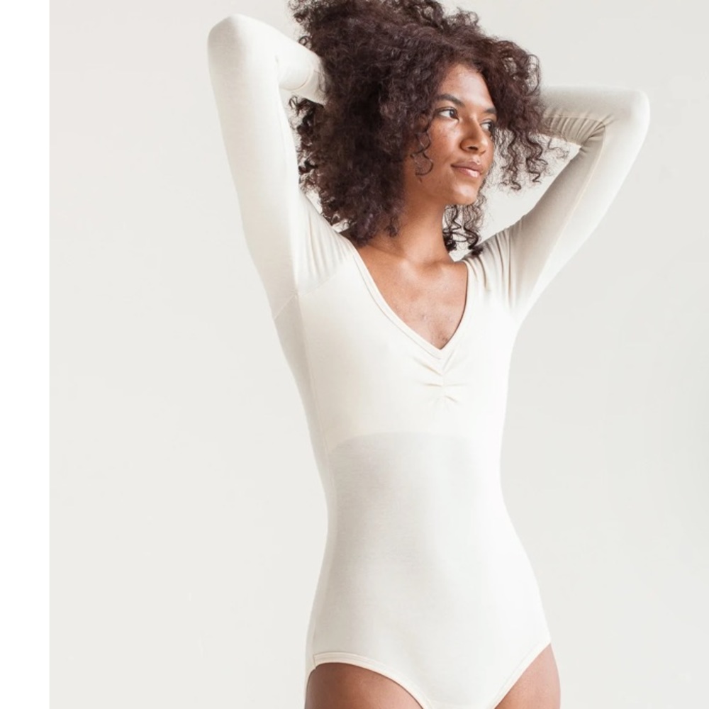 Arq Paloma Leo bodysuit in ivory NWT